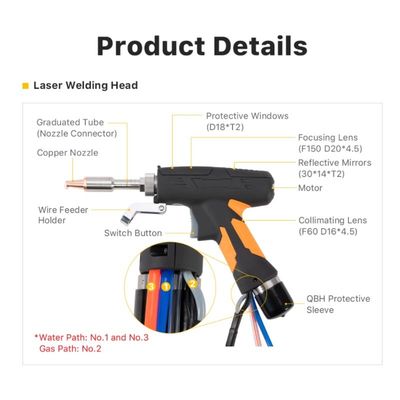 Sturdy SUP 21T Handheld Welding Head Durable For Laser Cutting Machine
